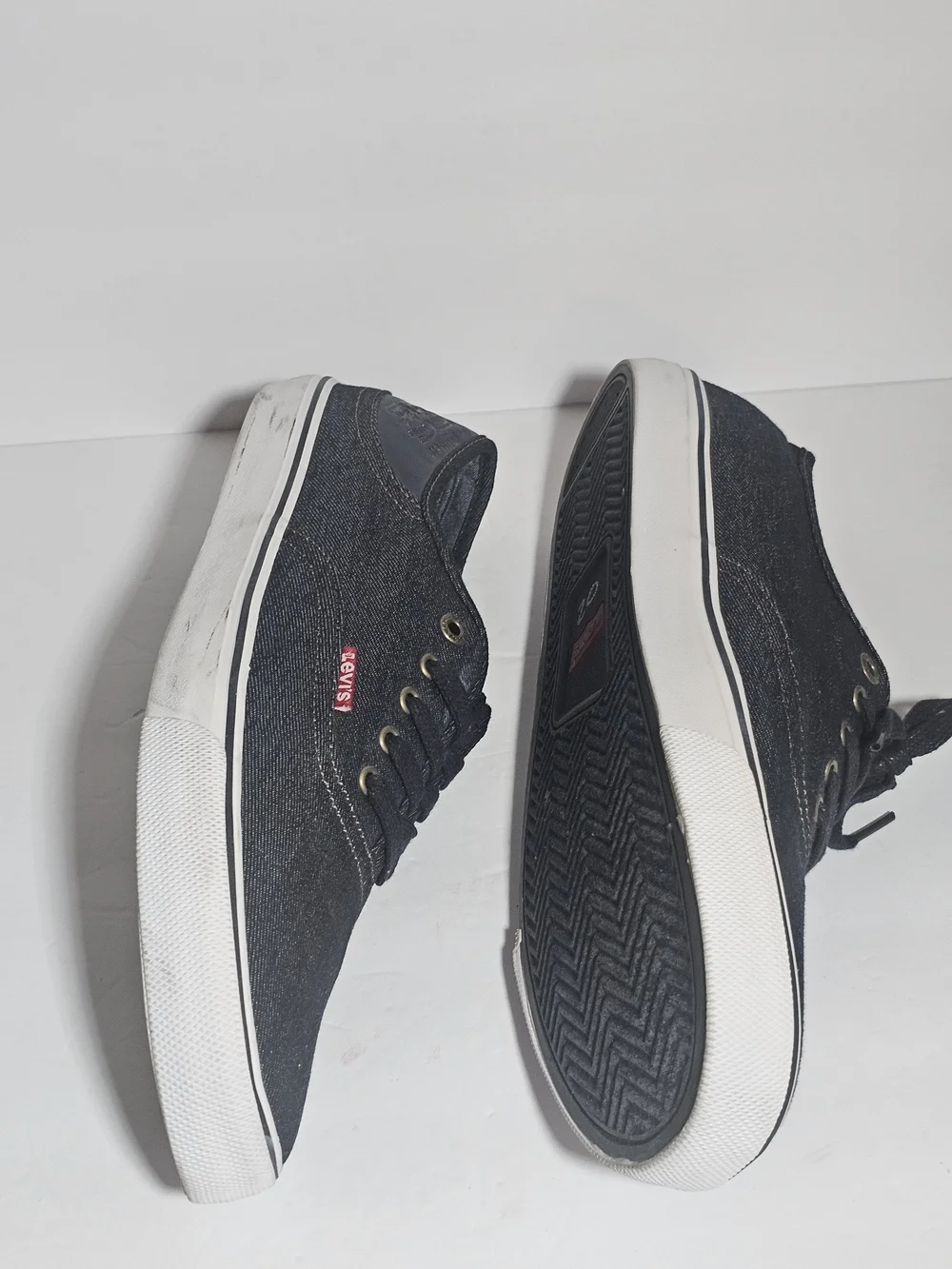Levi's Comfort Tech Denim Sneakers Mens Size 13 Preppy Lace Up Casual Skate Shoe
